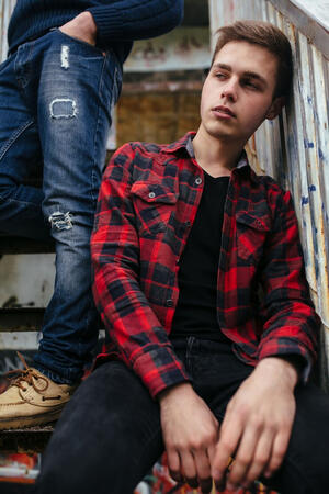 Red checked shirt for Men