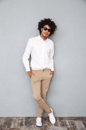 Beige Trousers for men by AlphaMen Clothing
