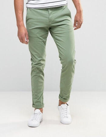 Light Olive Green trousers for men by AlphaMen Clothing