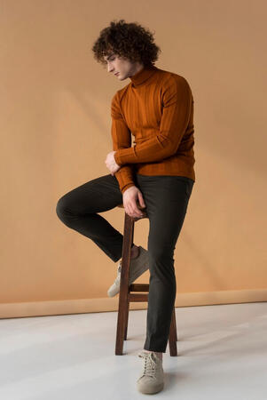 Charcoal Trousers for men by AlphaMen Clothing