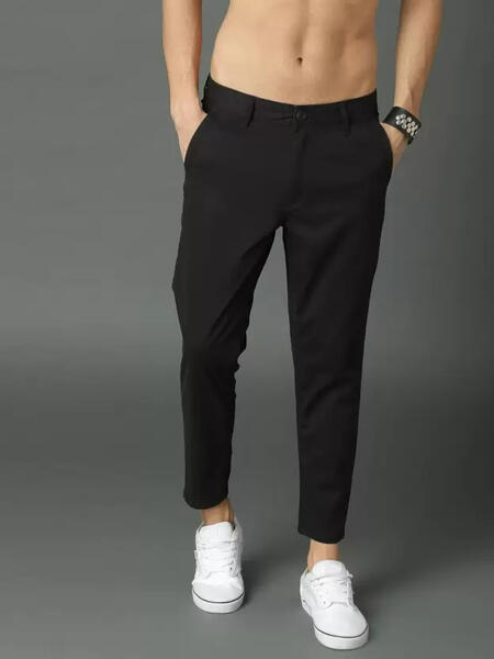 Black trousers for men by Alphamen Clothing - a timeless addition to any wardrobe, exuding elegance and versatility